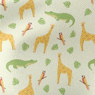 Unique Giraffe And Friends Waterproof Canvas