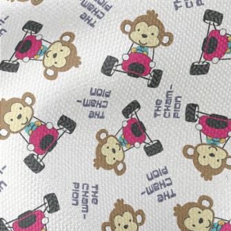 Monkey Driving An Off-road Veh Waterproof Canvas