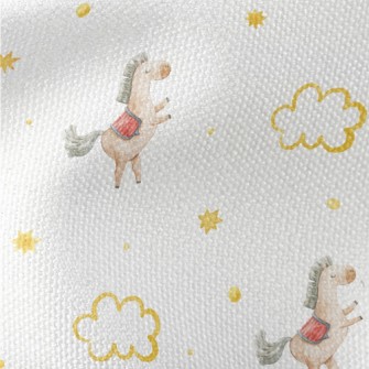 Wooden Horse Playing In The St Waterproof Canvas