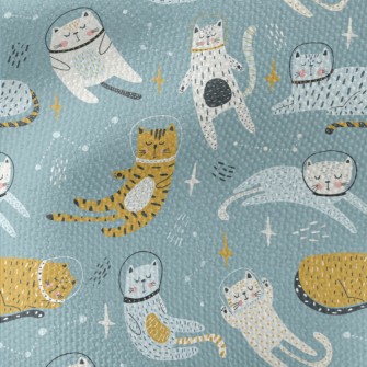 Cat Wearing Astronaut Helmet Waterproof Canvas