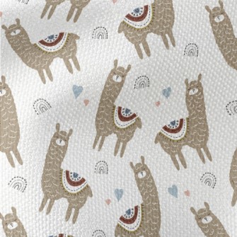 Alpaca With Eyes Closed And Co Waterproof Canvas