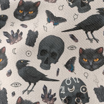 Witch&#39;s Minions Crow And B Waterproof Canvas