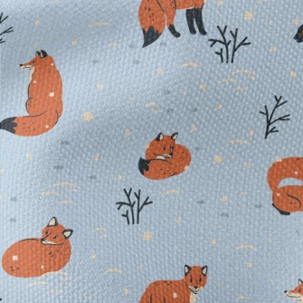 Lonely Fox Preparing For Winte Waterproof Canvas