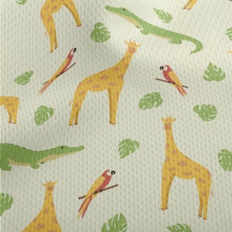 Unique Giraffe And Friends Athletic Mesh Flat Back