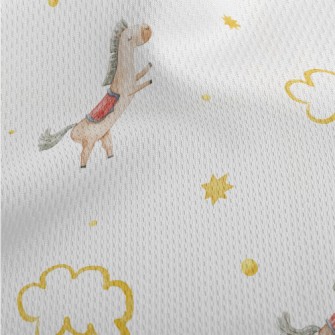 Wooden Horse Playing In The St Athletic Mesh Flat Back