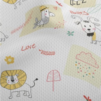 Animals Role Playing Athletic Mesh Flat Back