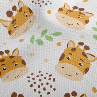 Giraffe With A Handsome Smile Athletic Mesh Flat Back