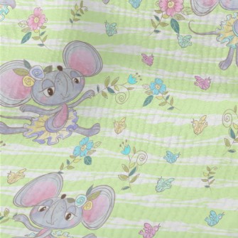 Cute Animal Ballerinas Terry