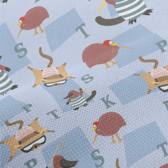 Rare Animals Roaming Free Performance Linen