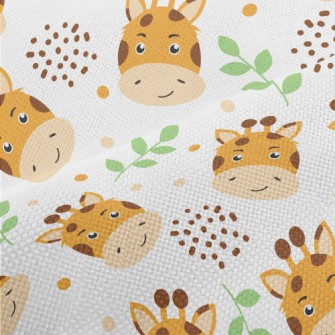 Giraffe With A Handsome Smile Performance Linen