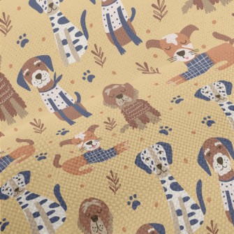 Handsome Puppy With A Beard Performance Linen
