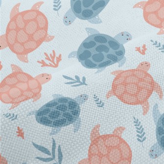 Little Turtles Swimming Freely Performance Linen