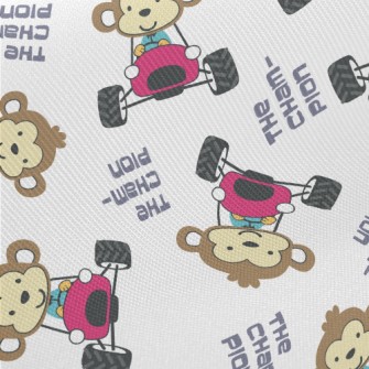 Monkey Driving An Off-road Veh Twill