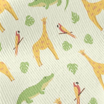 Unique Giraffe And Friends Standard Corduroy