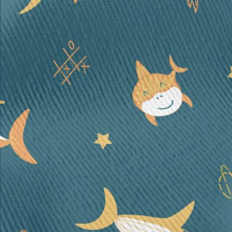 Shark And Rocket In The Air Standard Corduroy
