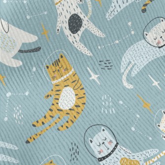 Cat Wearing Astronaut Helmet Standard Corduroy