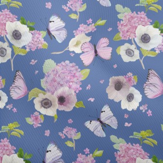 Blooming Hydrangea And Butterf Dobby