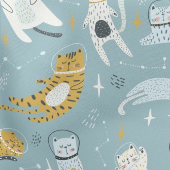 Cat Wearing Astronaut Helmet Stretch Ponte