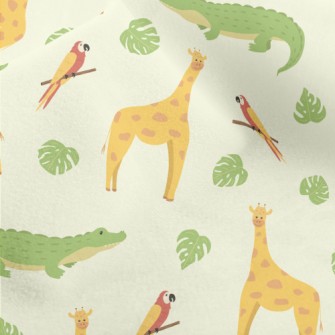 Unique Giraffe And Friends Micro Fleece