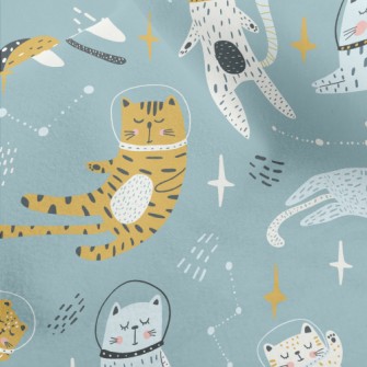 Cat Wearing Astronaut Helmet Micro Fleece