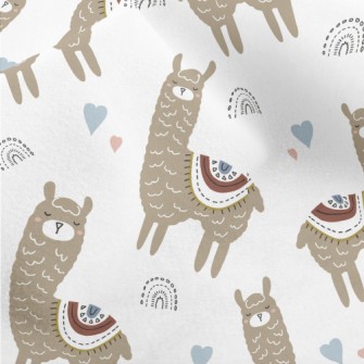 Alpaca With Eyes Closed And Co Micro Fleece