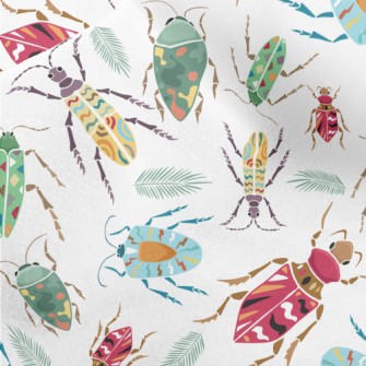 Colorful Beetle With Colorful  Micro Fleece