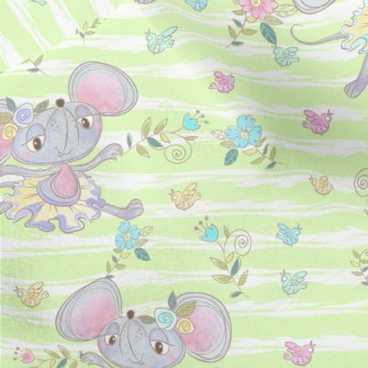 Cute Animal Ballerinas Micro Fleece