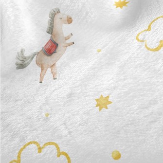 Wooden Horse Playing In The St Minky