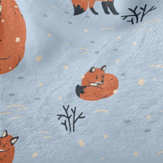 Lonely Fox Preparing For Winte Minky