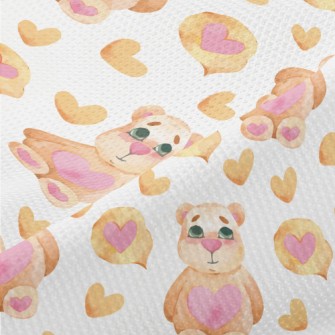 Watercolor Style Heart-shaped  Piqué