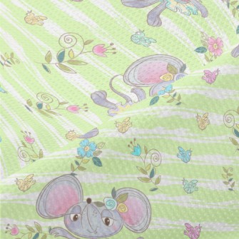 Cute Animal Ballerinas Piqué