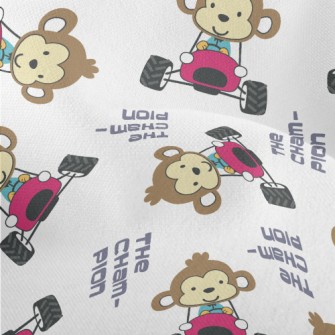Monkey Driving An Off-road Veh Lightweight Performance Linen