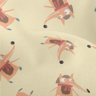 Cunning Orange Animal Lightweight Performance Linen
