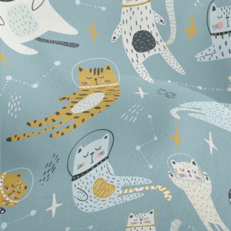 Cat Wearing Astronaut Helmet Lightweight Performance Linen