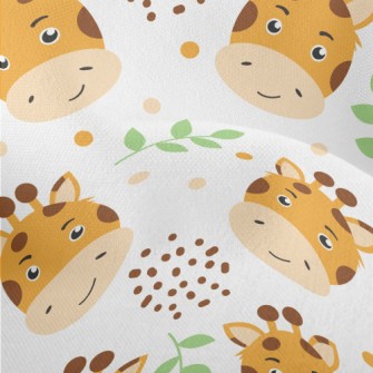 Giraffe With A Handsome Smile Lightweight Performance Linen