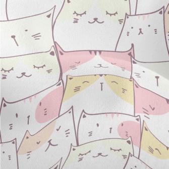 Full Of Cute And Docile Kitten Lightweight Performance Linen