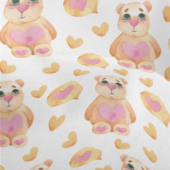 Watercolor Style Heart-shaped  Lightweight Performance Linen