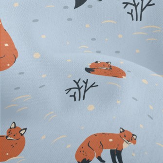 Lonely Fox Preparing For Winte Lightweight Performance Linen
