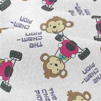 Monkey Driving An Off-road Veh Modern Jersey