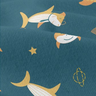 Shark And Rocket In The Air Modern Jersey