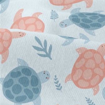 Little Turtles Swimming Freely Modern Jersey