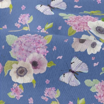 Blooming Hydrangea And Butterf Modern Jersey