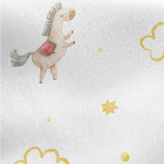 Wooden Horse Playing In The St Jersey Backed Fleece