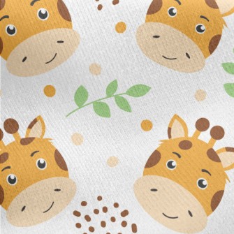 Giraffe With A Handsome Smile Jersey Backed Fleece