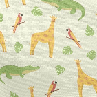 Unique Giraffe And Friends Pongee