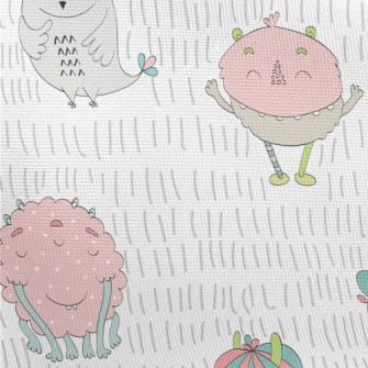 Happy Little Monster Pongee