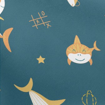 Shark And Rocket In The Air Pongee