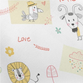 Animals Role Playing Pongee