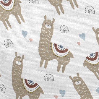 Alpaca With Eyes Closed And Co Pongee