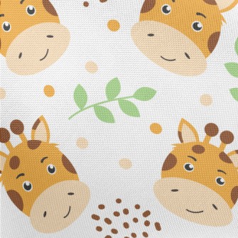 Giraffe With A Handsome Smile Pongee